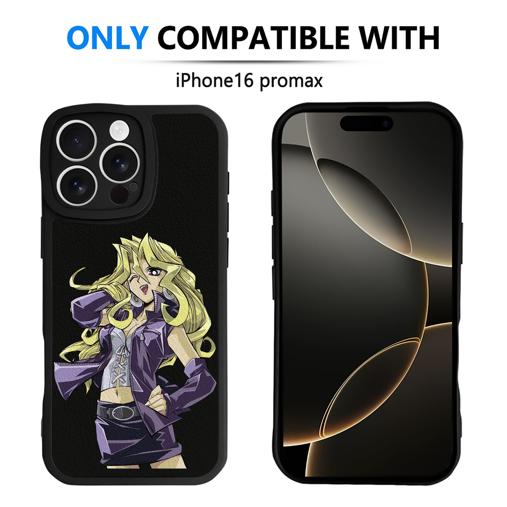 （画像用） 遊☆戯☆王 Yu-Gi-Oh! 【iPhone 16シリーズ対応】シリコンスマホケース（レザー調） 材質：シリコン